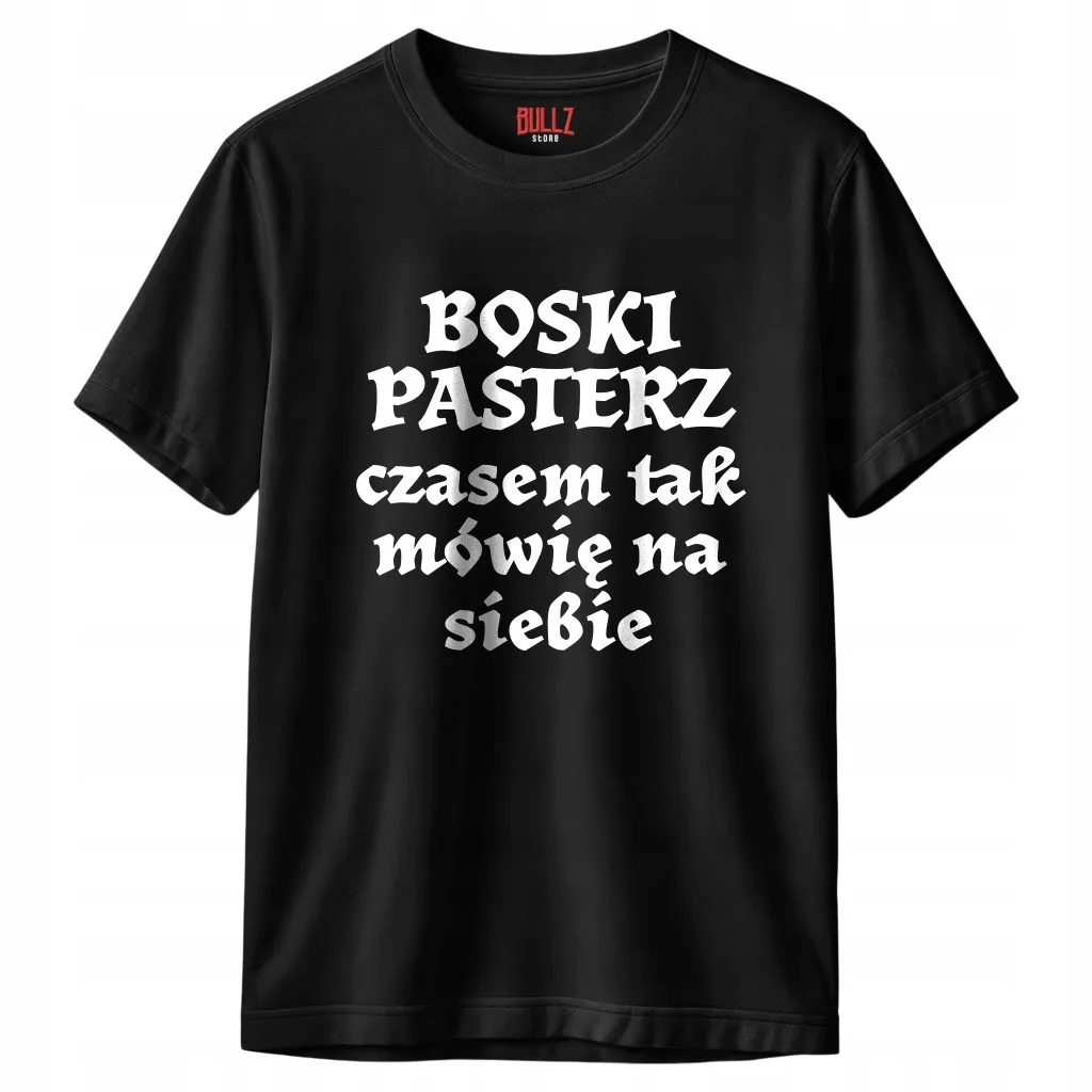Koszulka czarna męska 1670 Boski Pasterz r. 3XL