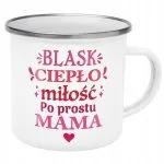 Emaliowany Kubek Garnuszek Dzień Matki Dla Mamy Prezent Blask Ciepło