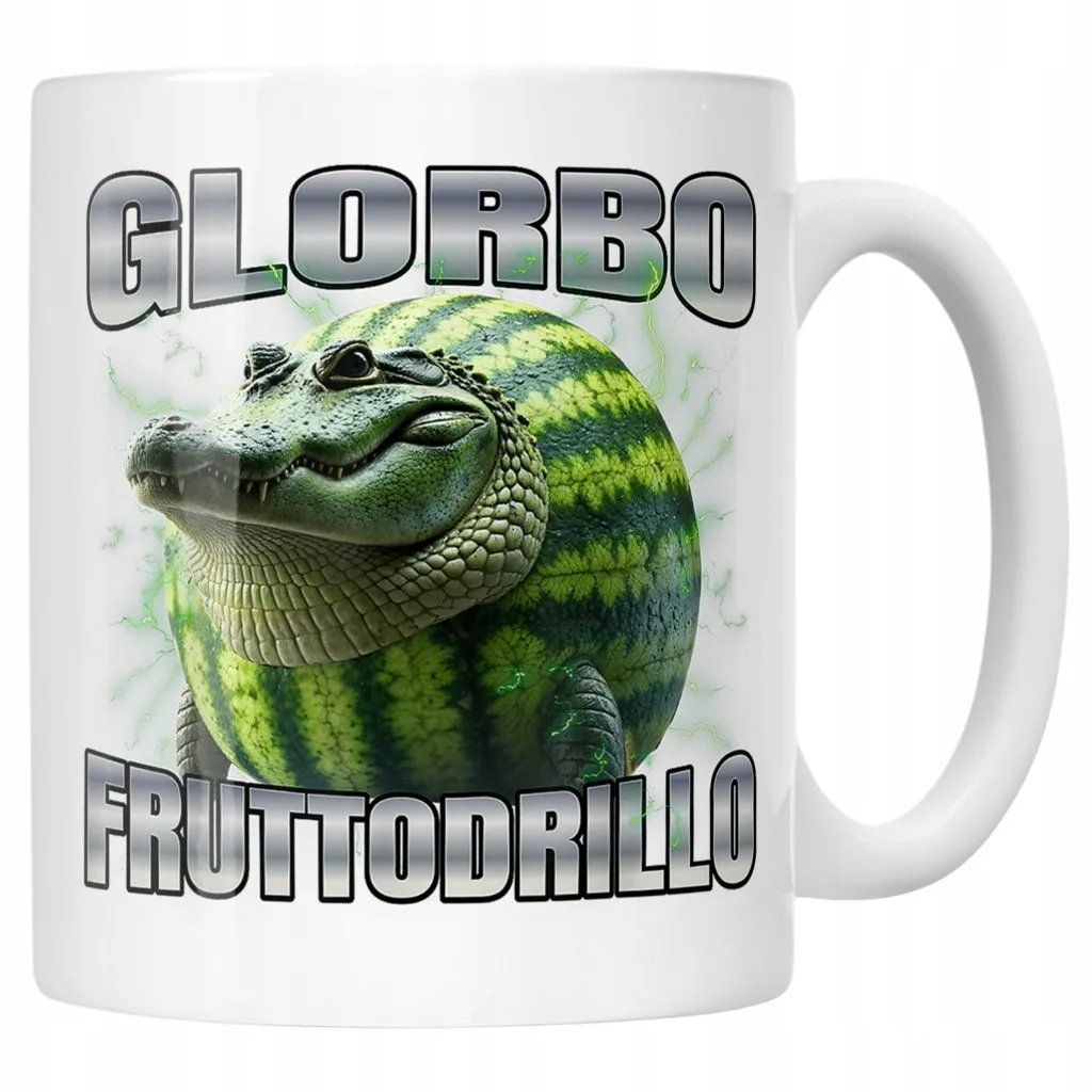 Kubek ceramiczny Glorbo Fruttodrillo viral tiktok brainrot
