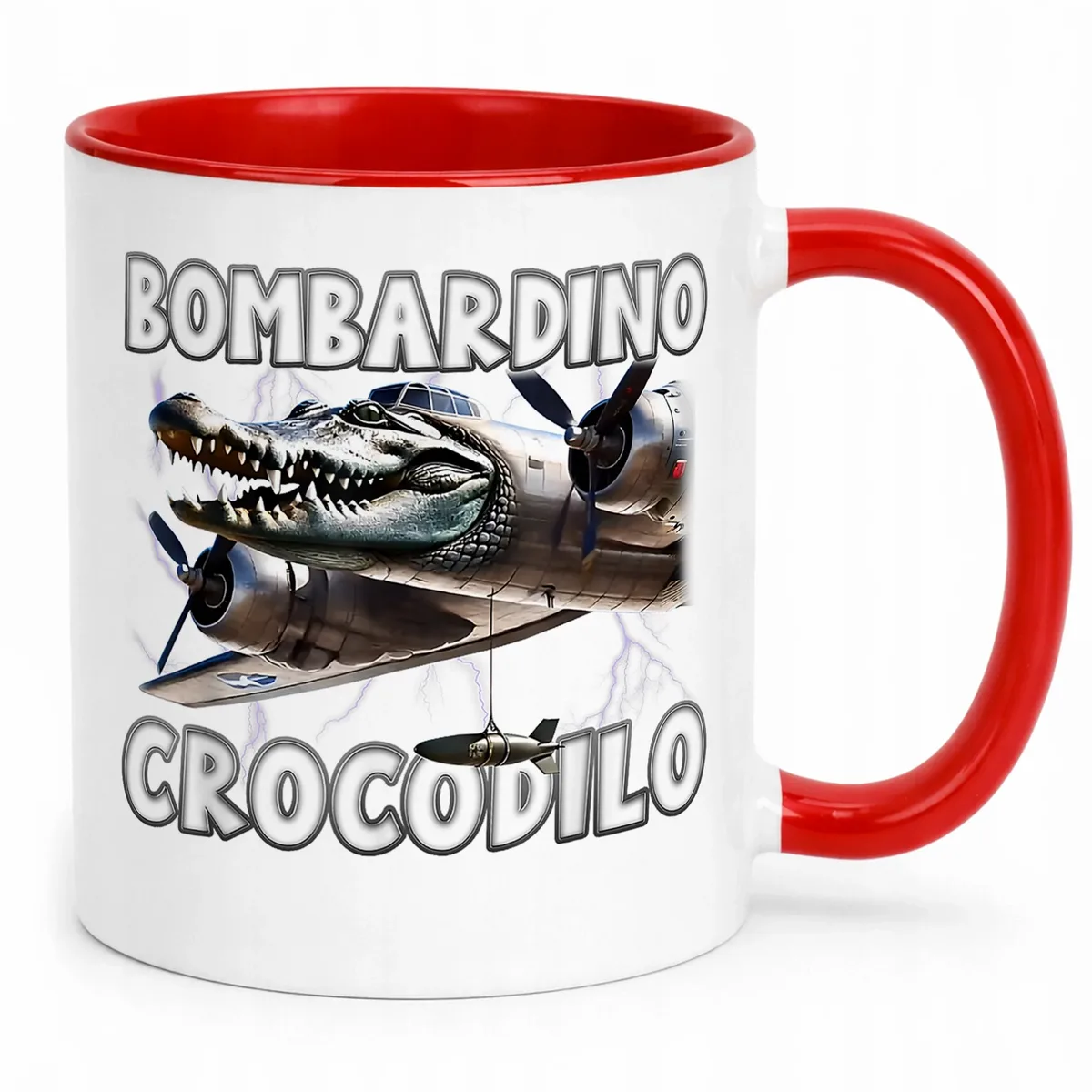Kubek ceramiczny Bombardino Crocodilo viral tiktok brainrot