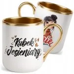 Kubek Premium Złoty Personalizowany Jesienny Jesieniara Prezent