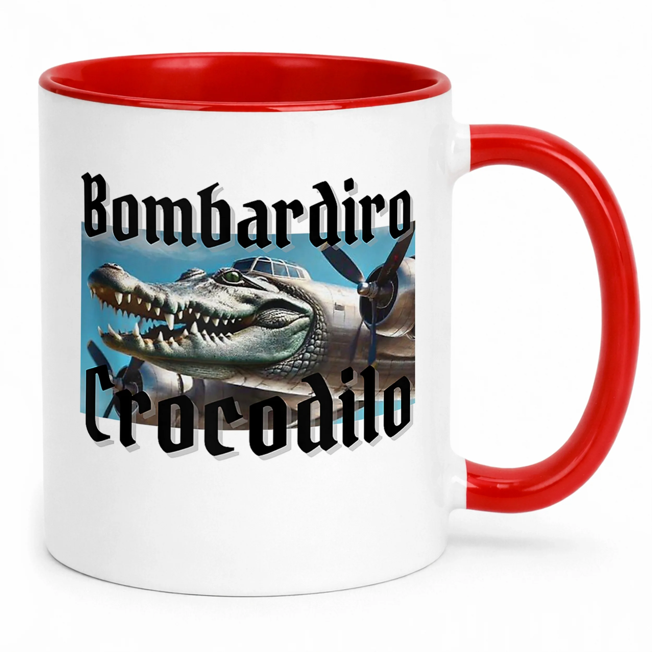 Kubek ceramiczny Bombardino Crocodilo viral tiktok brainrot