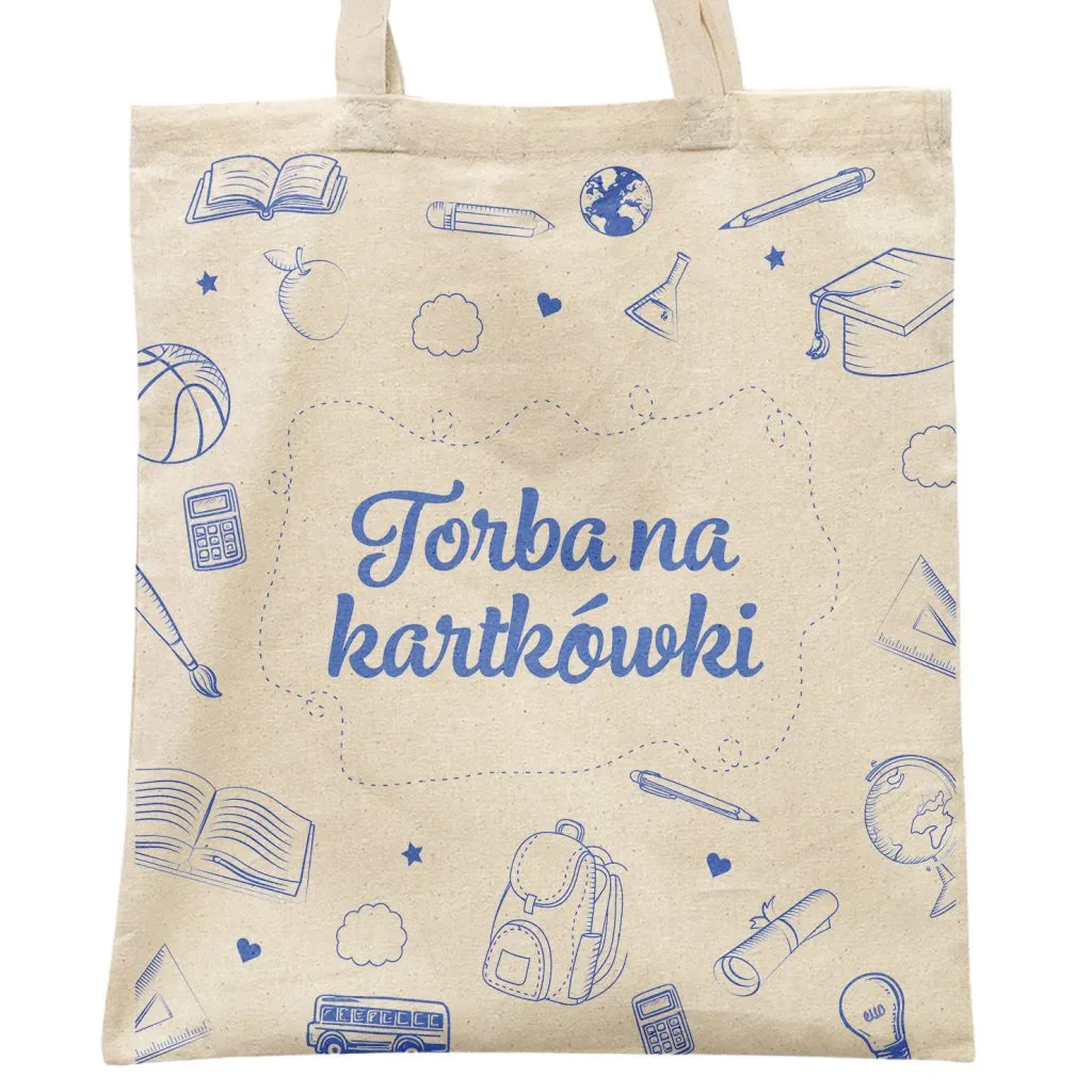Torba bawełniana Dzień Nauczyciela Torba na kartkówki Prezent Upominek