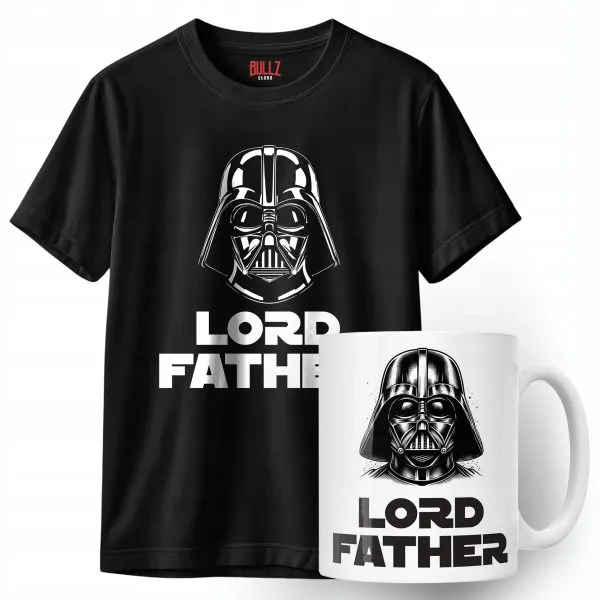 Zestaw Kubek + Koszulka Dzień Ojca Dla Taty Lord Father Prezent
