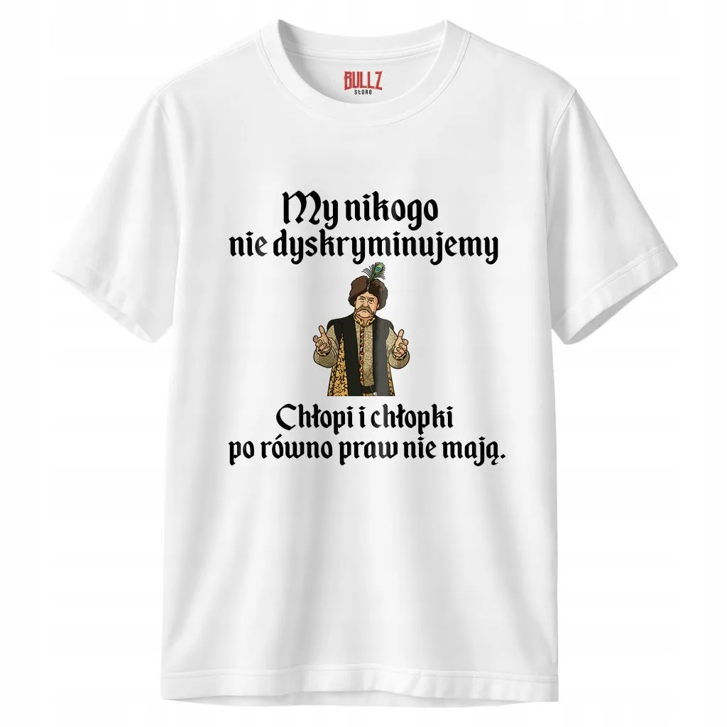 Koszulka biała męska 1670 My Nikogo Nie Dyskryminujemy