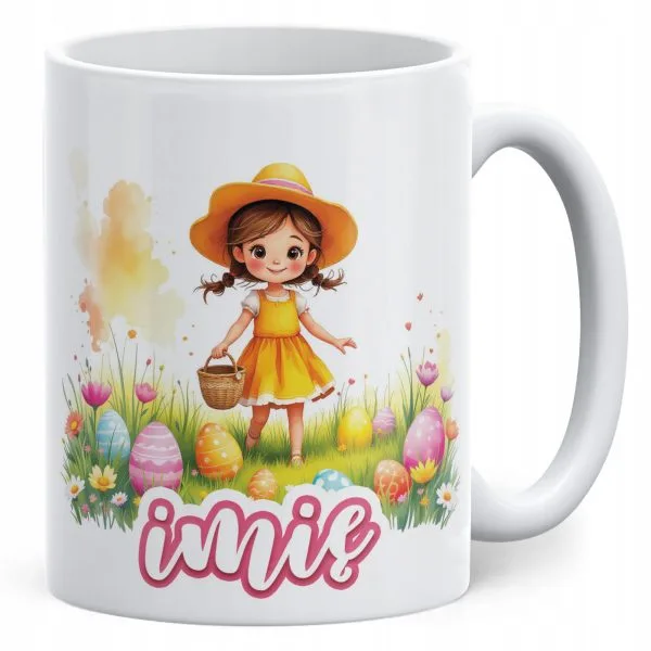 Kubek ceramiczny Wielkanocny Personalizowany Z okazji Świąt Wielkanocnych