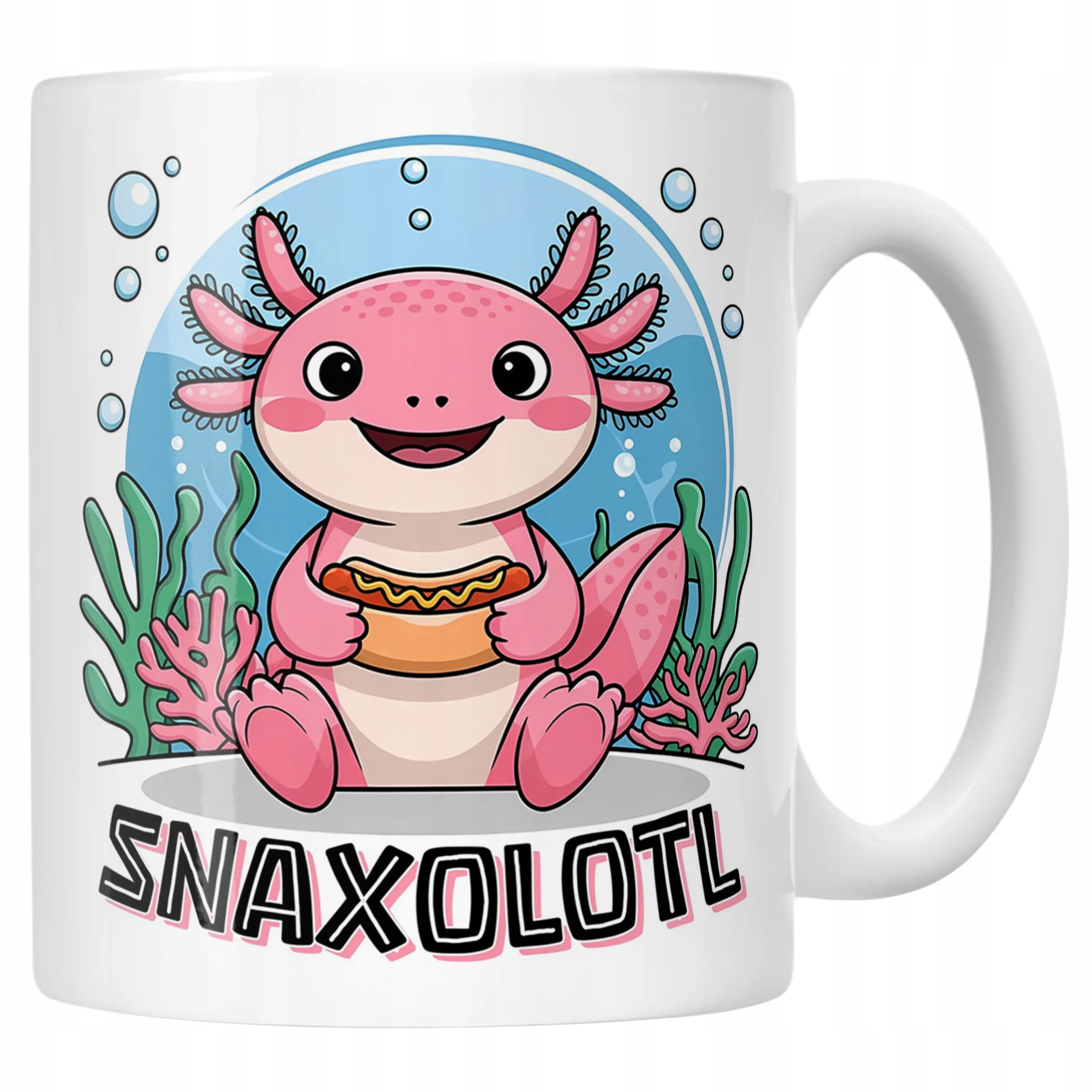Kubek dla fana axolotli 330ml Aksolotl Axolotl Różowy Zwierzak Viral Trend