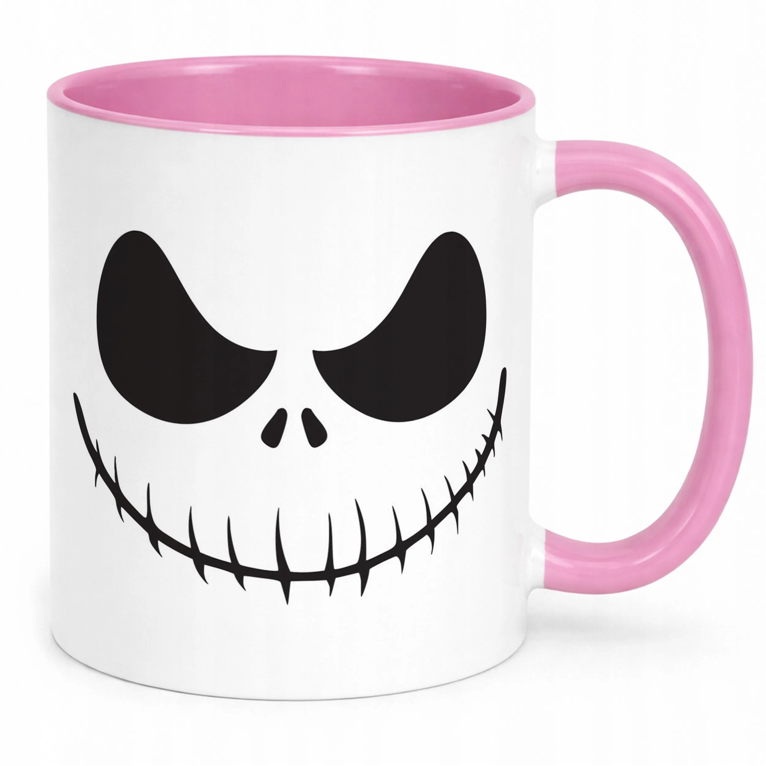 Kubek Różowy Halloween Jack Szkieleton Jesień Prezent Upominek