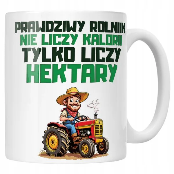 Kubek ceramiczny Rolnik Dla Rolnika Traktor Zabawny Prezent Upominek
