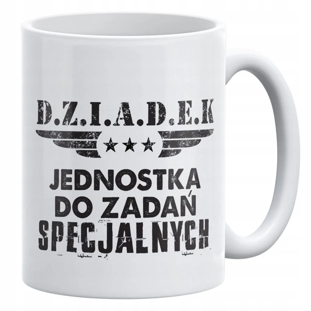 Kubek ceramiczny 330 ml Dzień Dziadka Prezent Upominek Jednostka Specjalna