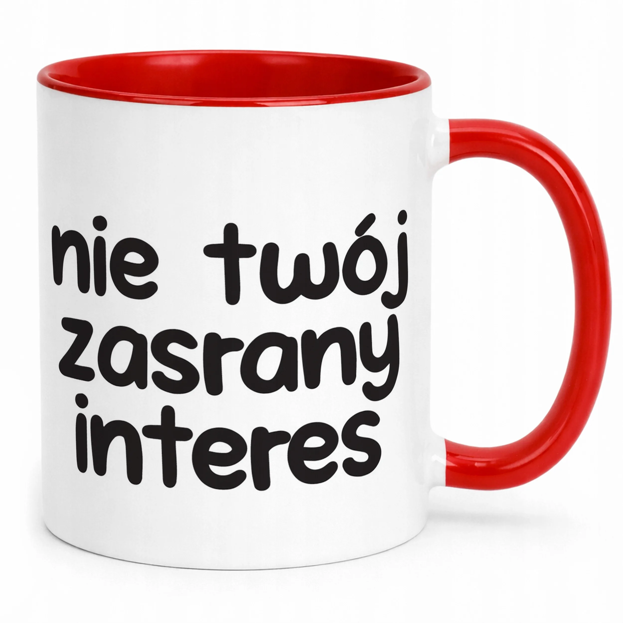 Kubek Czerwony Nie Twój Zas**ny Interes Śmieszny Zabawny Prezent