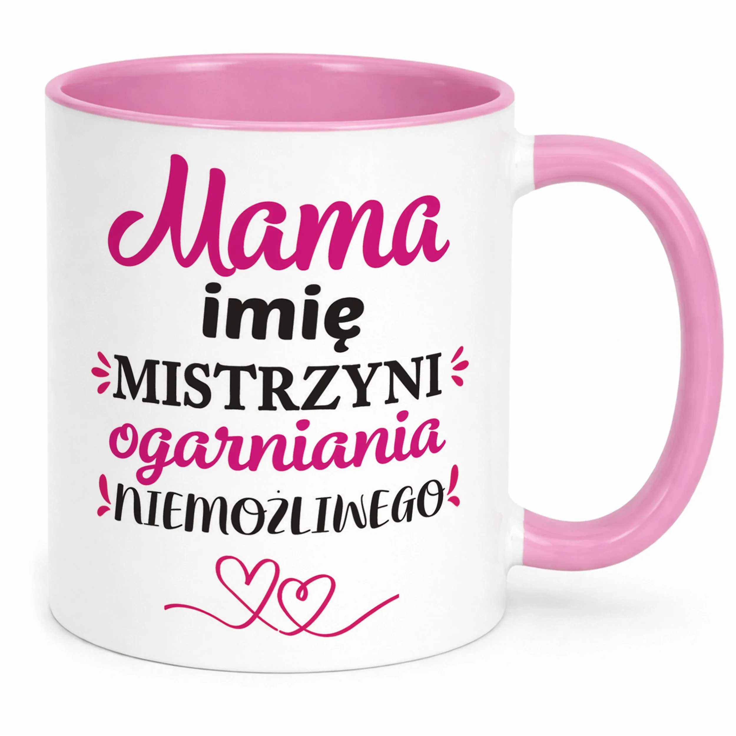 Kubek Różowy Personalizowany Dzień Matki Dla Mamy Prezent Upominek