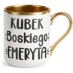 Kubek Premium Złoty Z okazji Emerytury Dla Emeryta Prezent