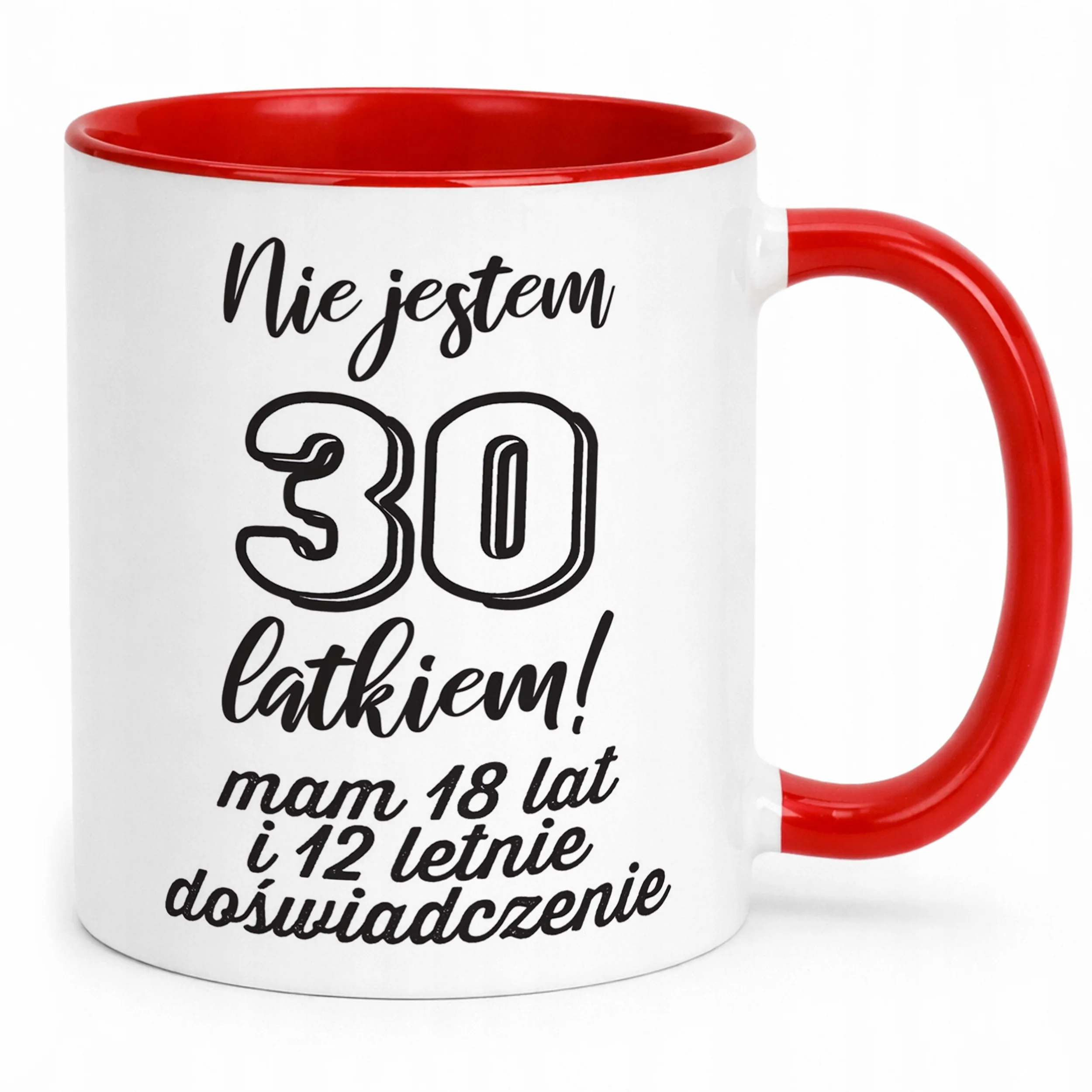 Kubek Czerwony Nie Jestem 30 latkiem Prezent Dla Mężczyzny