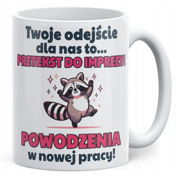 Kubek ceramiczny Pożeganie Odejście z Pracy Dla Kolegi Koleżanki Prezent