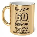 Kubek ceramiczny 330 ml Nie jestem 60 Na 60 Urodziny Prezent Dla Mężczyzny