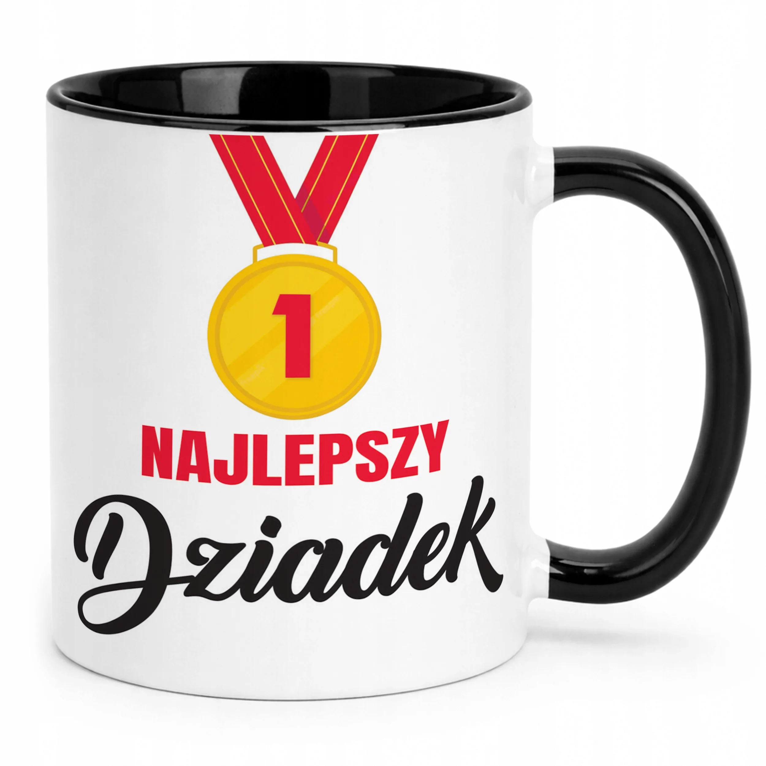 Kubek Czarny Dzień Dziadka Najlepszy Dziadek Prezent Upominek
