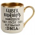 Kubek Premium Złoty Ecru Dzień Matki Prezent Narzędzie Do Przetrwania