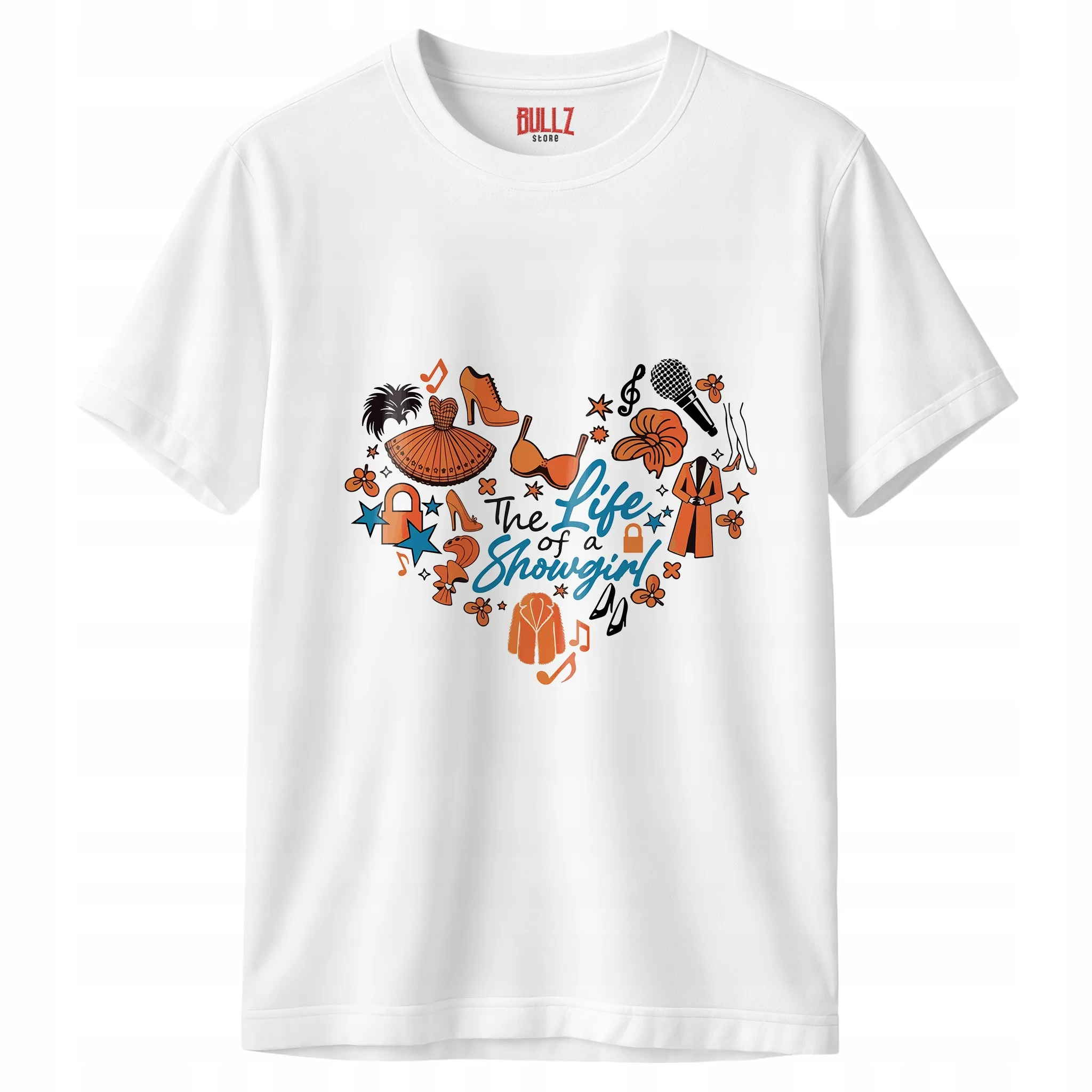 Koszulka biała męska Taylor Swift The Life Of A Showgirl Prezent r. 3XL