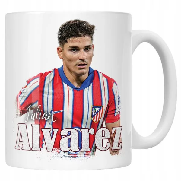 Kubek ceramiczny Julián Álvarez dla kibiców Atlético Madryt Prezent