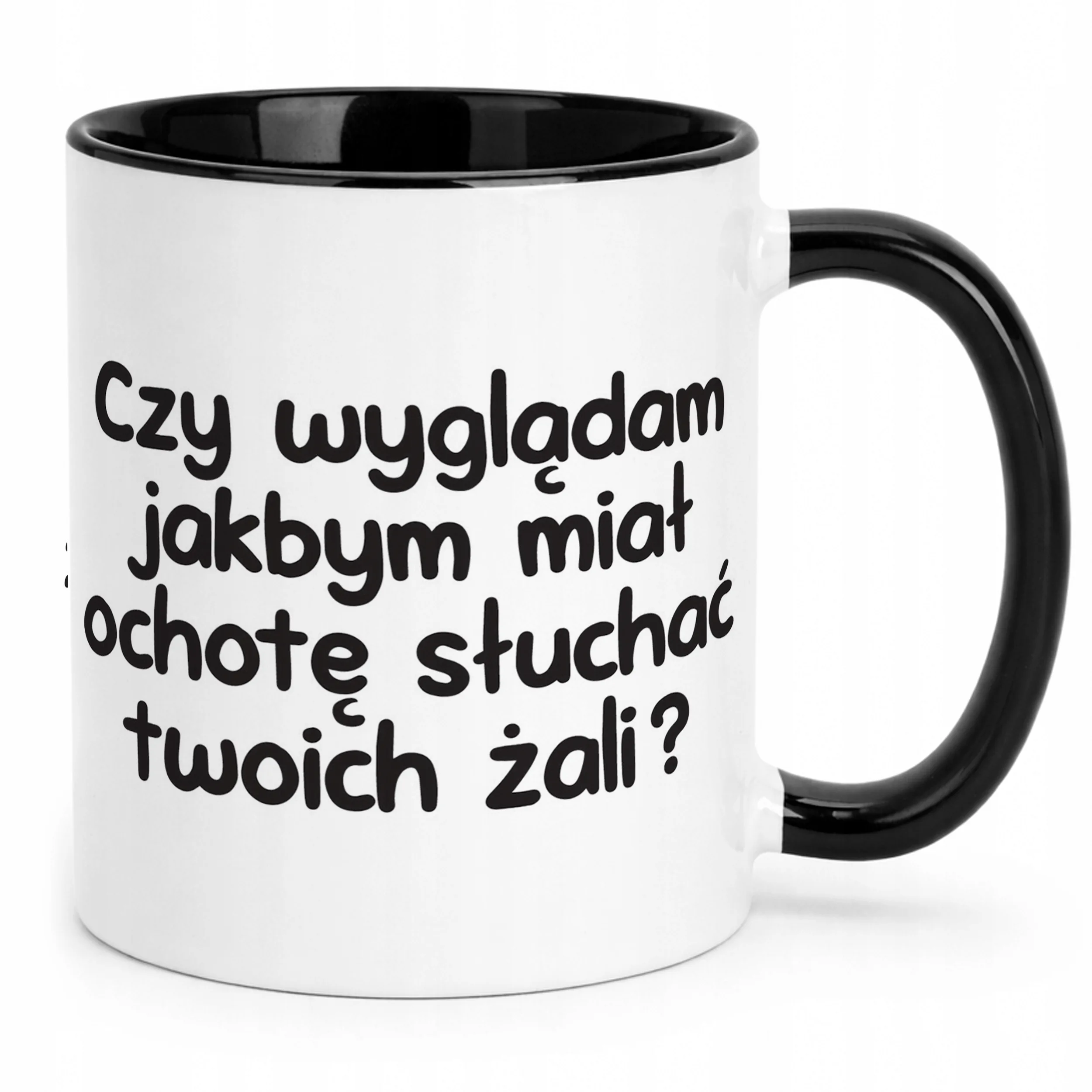 Kubek Czarny Czy Wyglądam Jakbym Miał Ochotę Śmieszny Zabawny Prezent