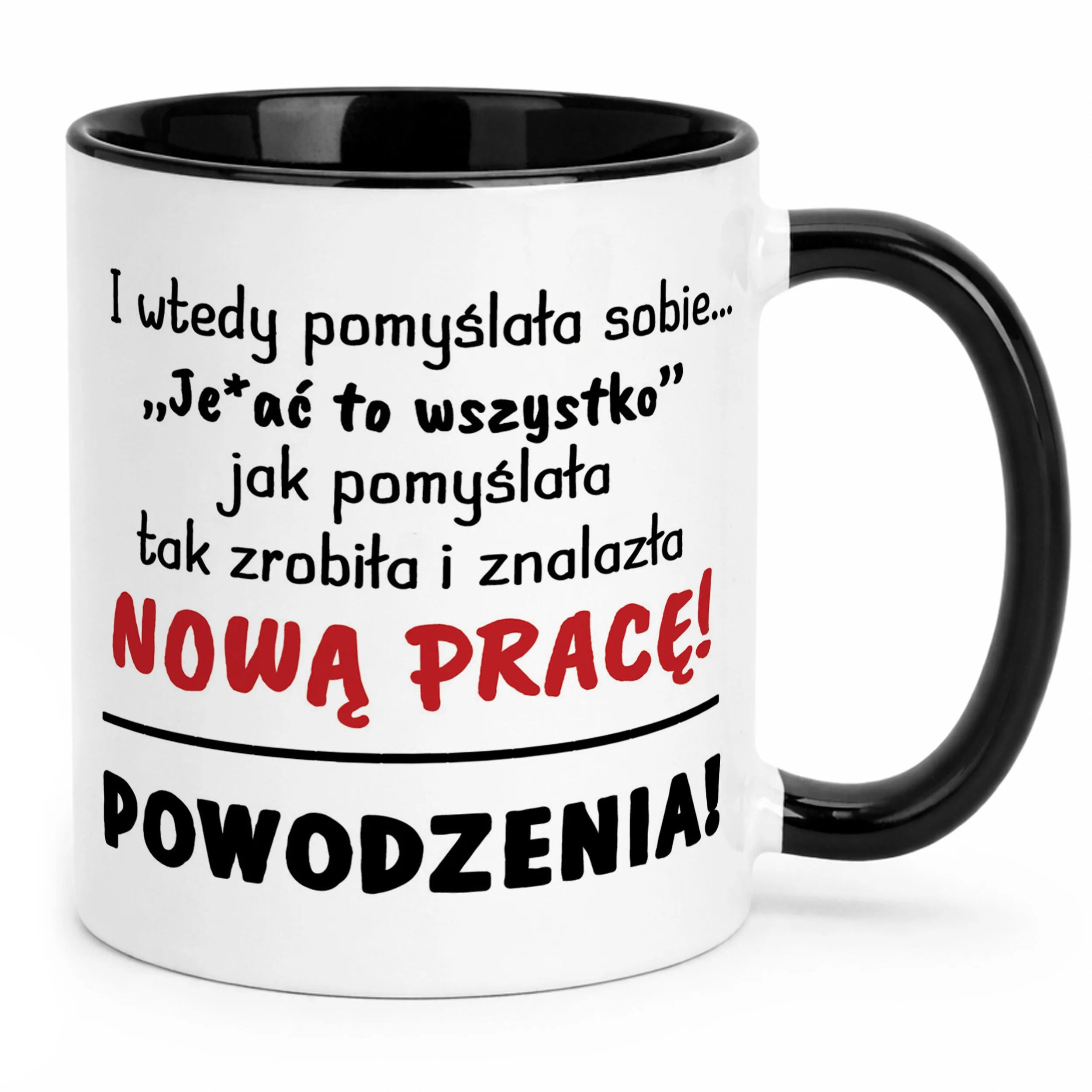 Kubek Czarny Na Pożegnanie Odejście z Pracy Zabawny Prezent