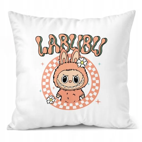 Poduszka 38x38cm Labubu Urocze Stworki Bajka Dla Dzieci Prezent