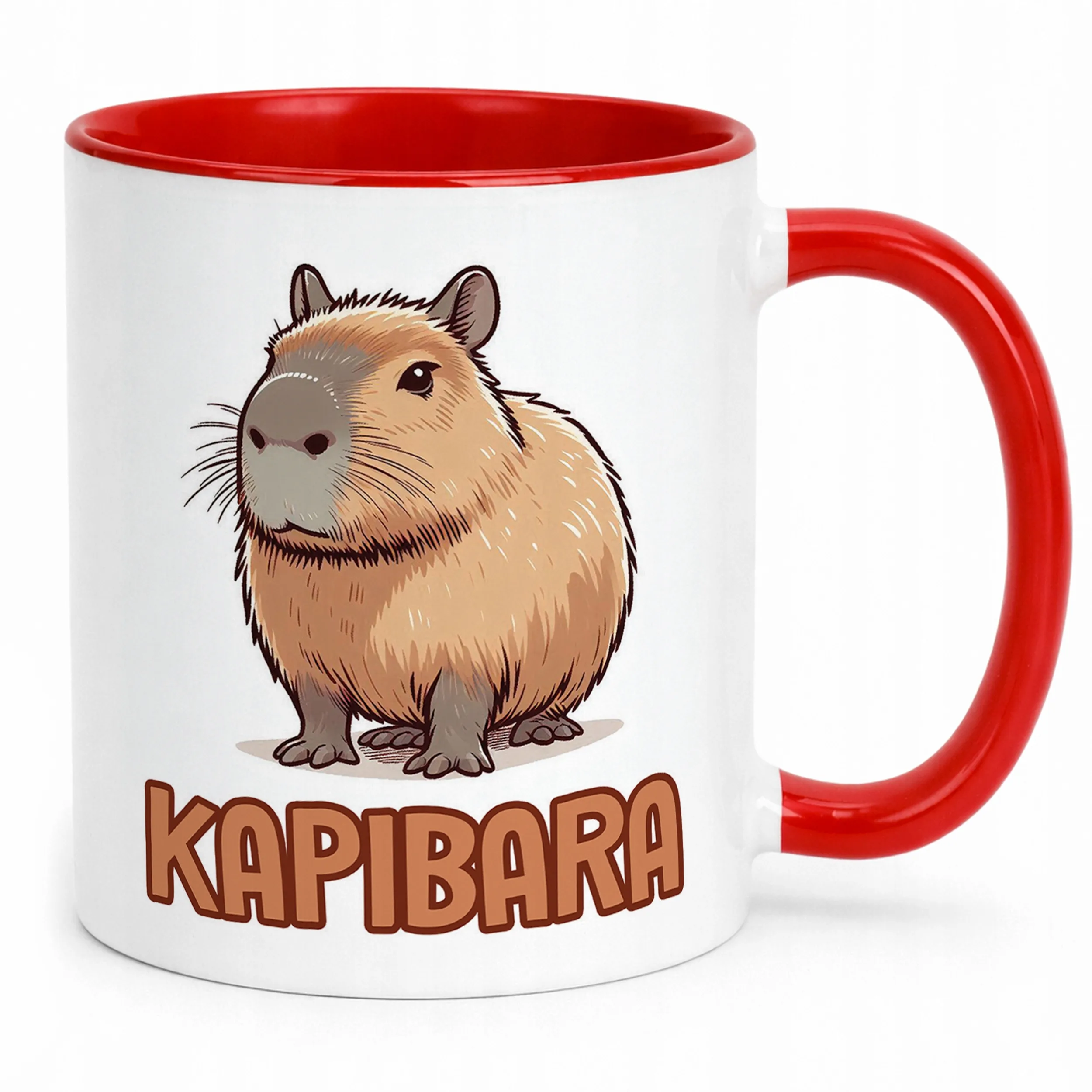 Kubek ceramiczny Kapibara Capybara Zwierzak Słodki Dla Dzieci Prezent