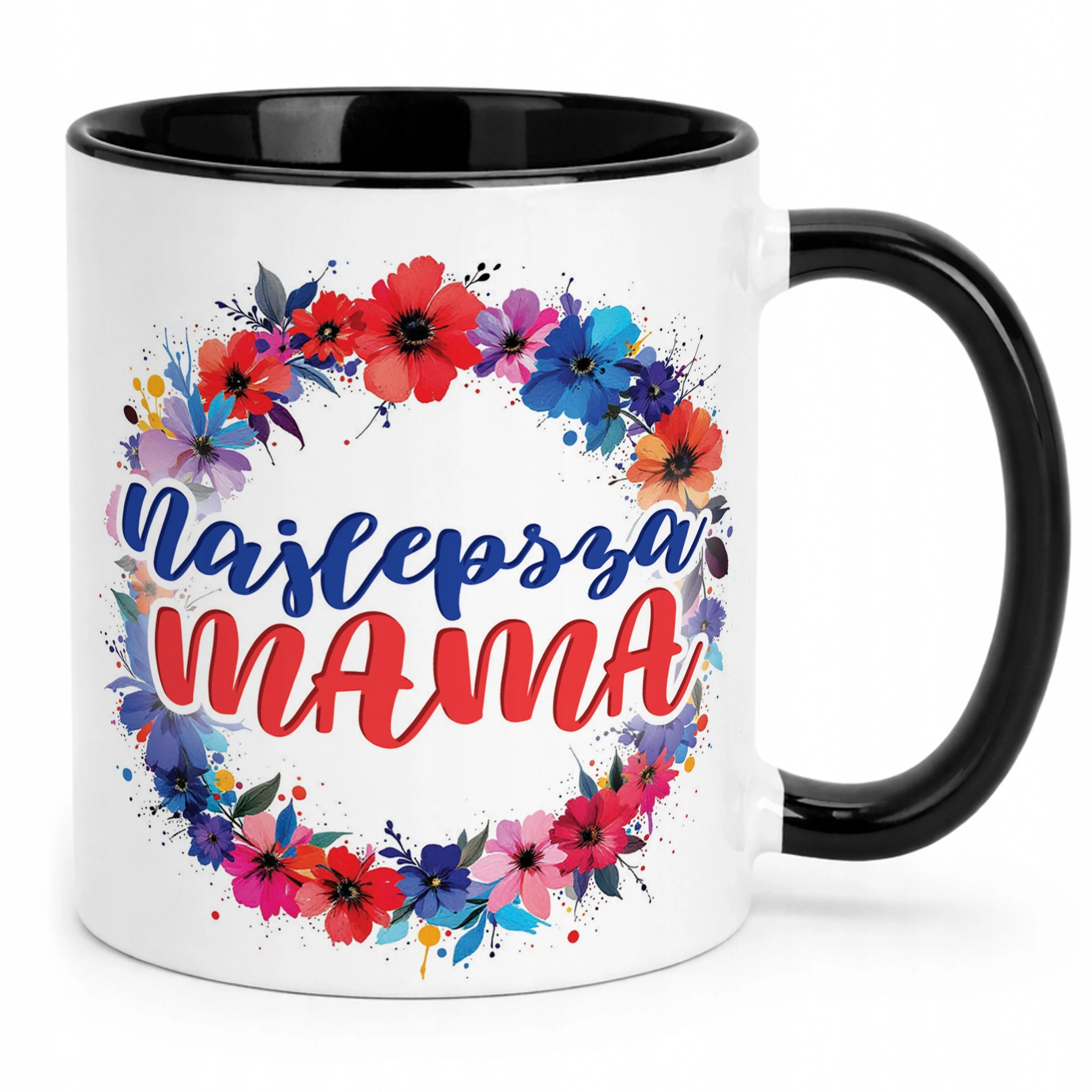 Kubek Czarny Dzień Matki Dla Mamy Prezent Upominek Najlepsza Mama