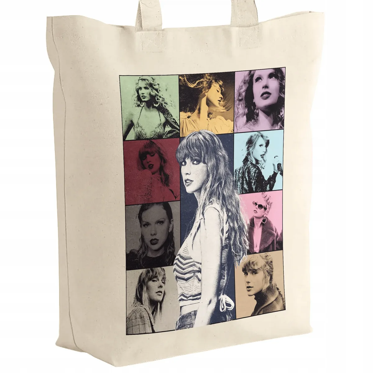 Torba bawełniana na zakupy 42×38 z dnem Taylor Swift The Eras Tour