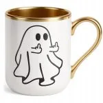 Kubek Premium Złoty Halloween Jesień Dynia Duch Prezent Upominek