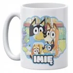 Kubek ceramiczny Bluey Personalizowany z Imieniem Prezent Dla Dziecka