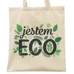 Torba bawełniana materiałowa na zakupy EKO Ekologia JESTEM EKO Recykling