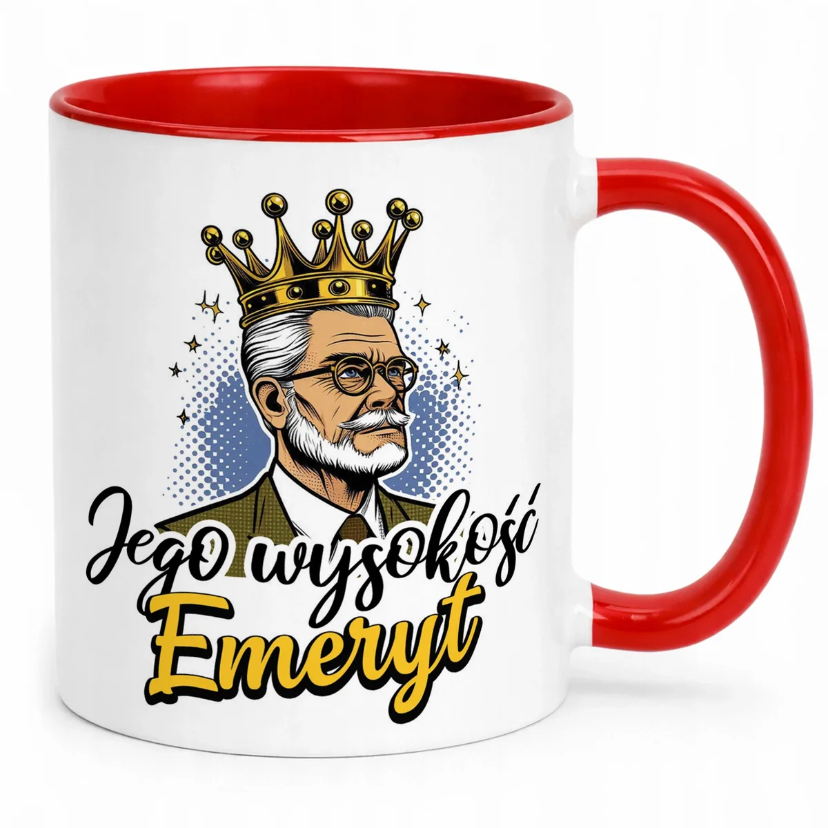 Kubek Czerwony Z okazji Emerytury Dla Emeryta Prezent Upominek