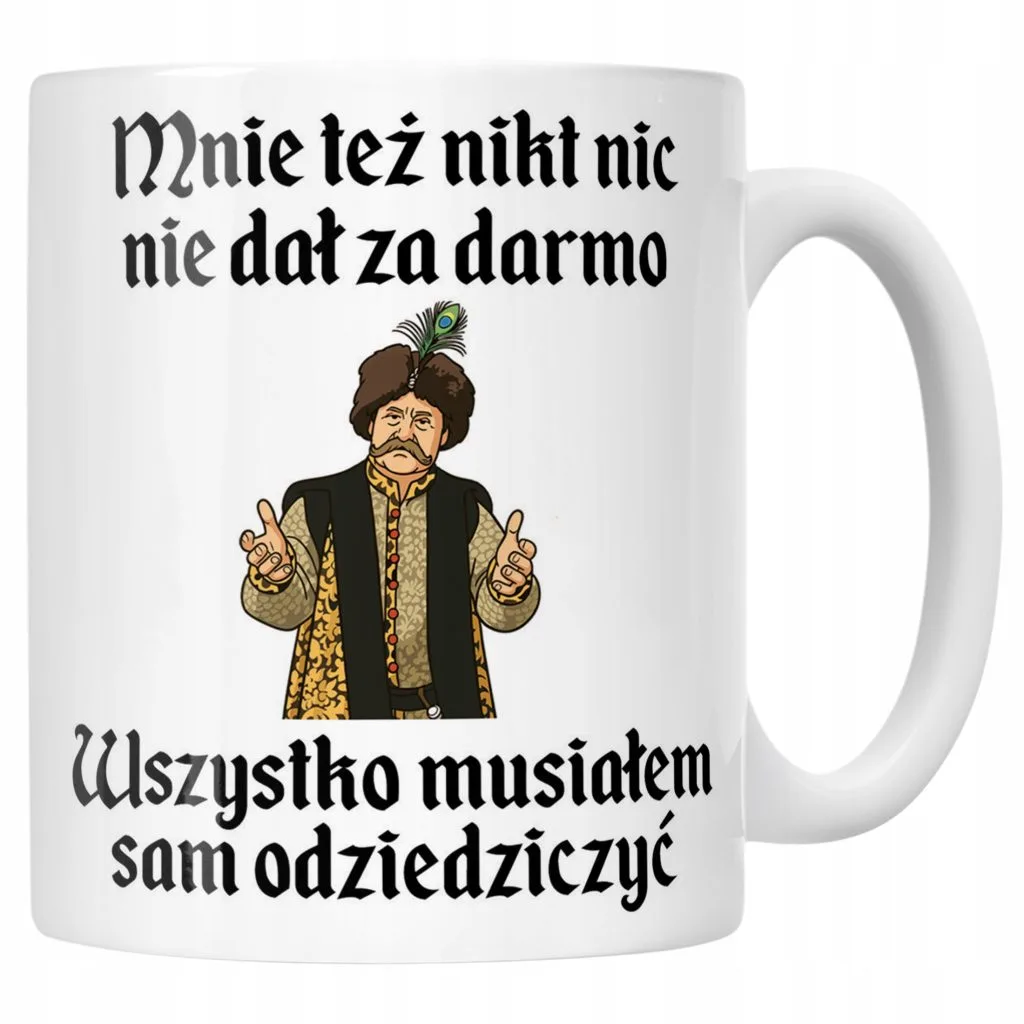 Kubek ceramiczny 1670 Musiałem Sam Odziedziczyć Jan Paweł Prezent