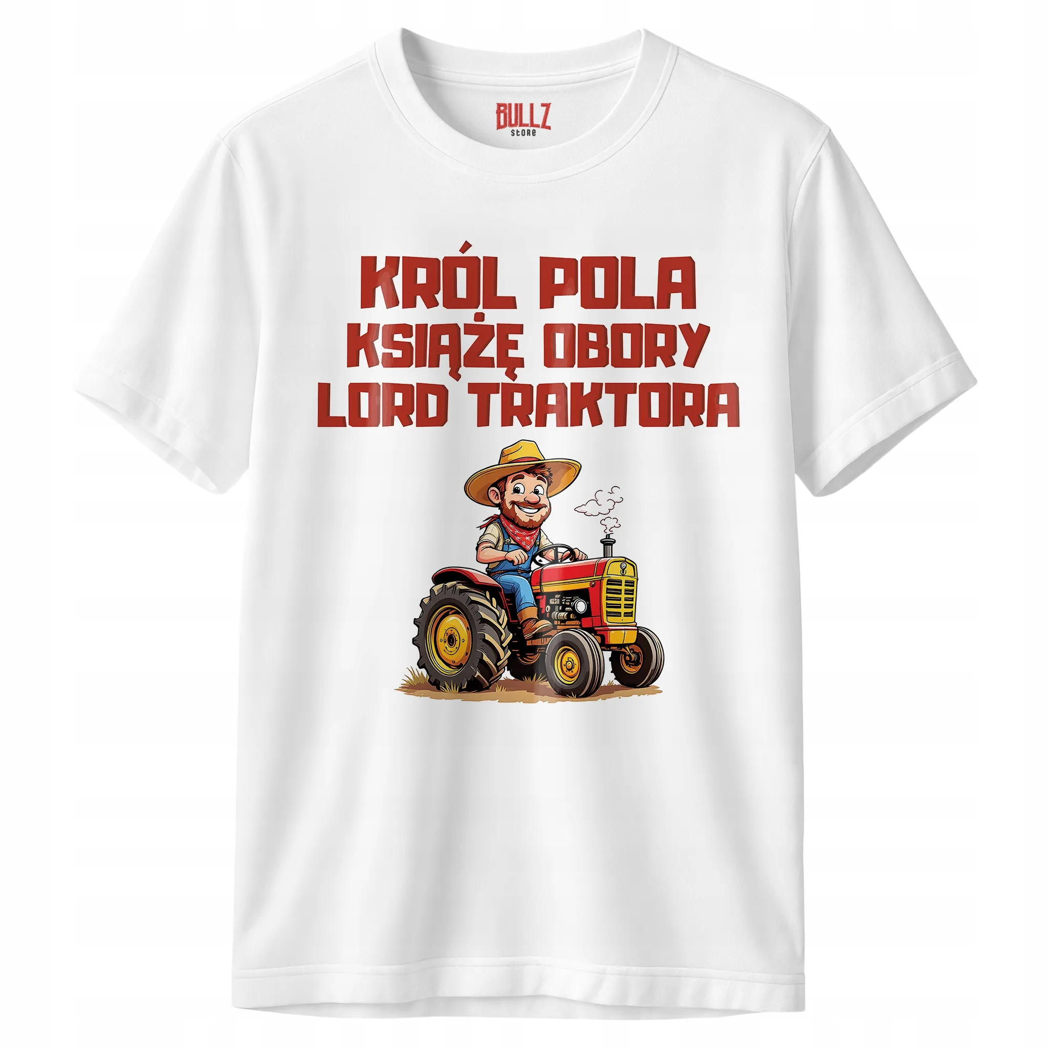 Koszulka biała męska Dla Rolnika Zabawny Prezent Upominek