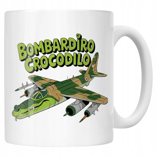 Kubek ceramiczny Bombardino Crocodilo viral tiktok brainrot