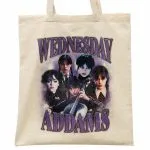 Torba bawełniana na zakupy Nevermore Wednesday Dla Fanów Serialu