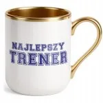Kubek Premium Złoty Najlepszy Trener Sport Prezent Upominek