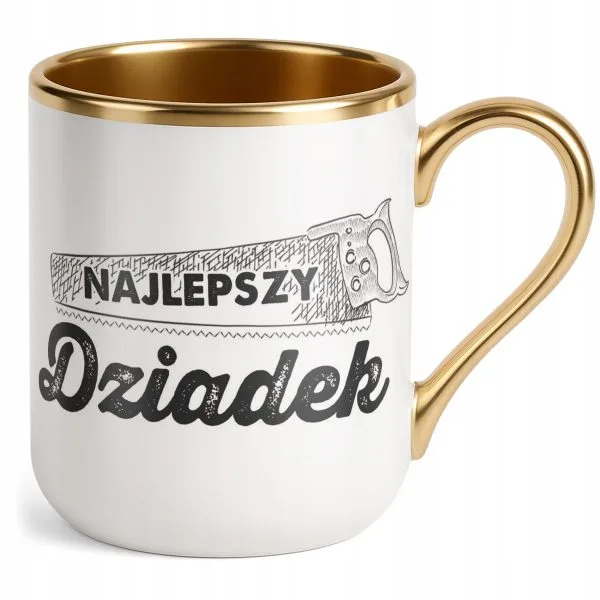 Kubek Premium Złoty Dzień Dziadka Dla Dziadka Prezent Upominek