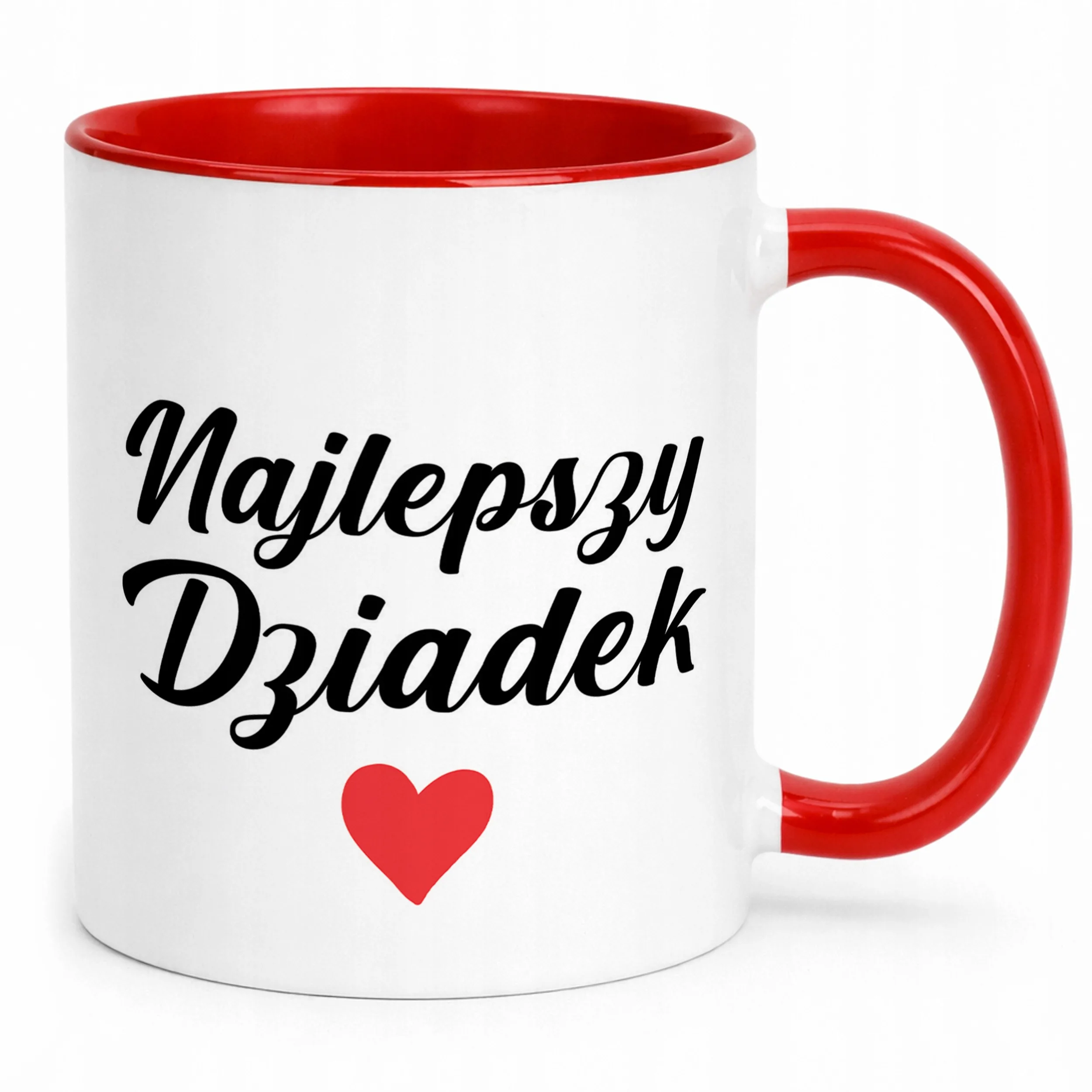Kubek Czerwony Dzień Dziadka Dla Dziadka Prezent Upominek