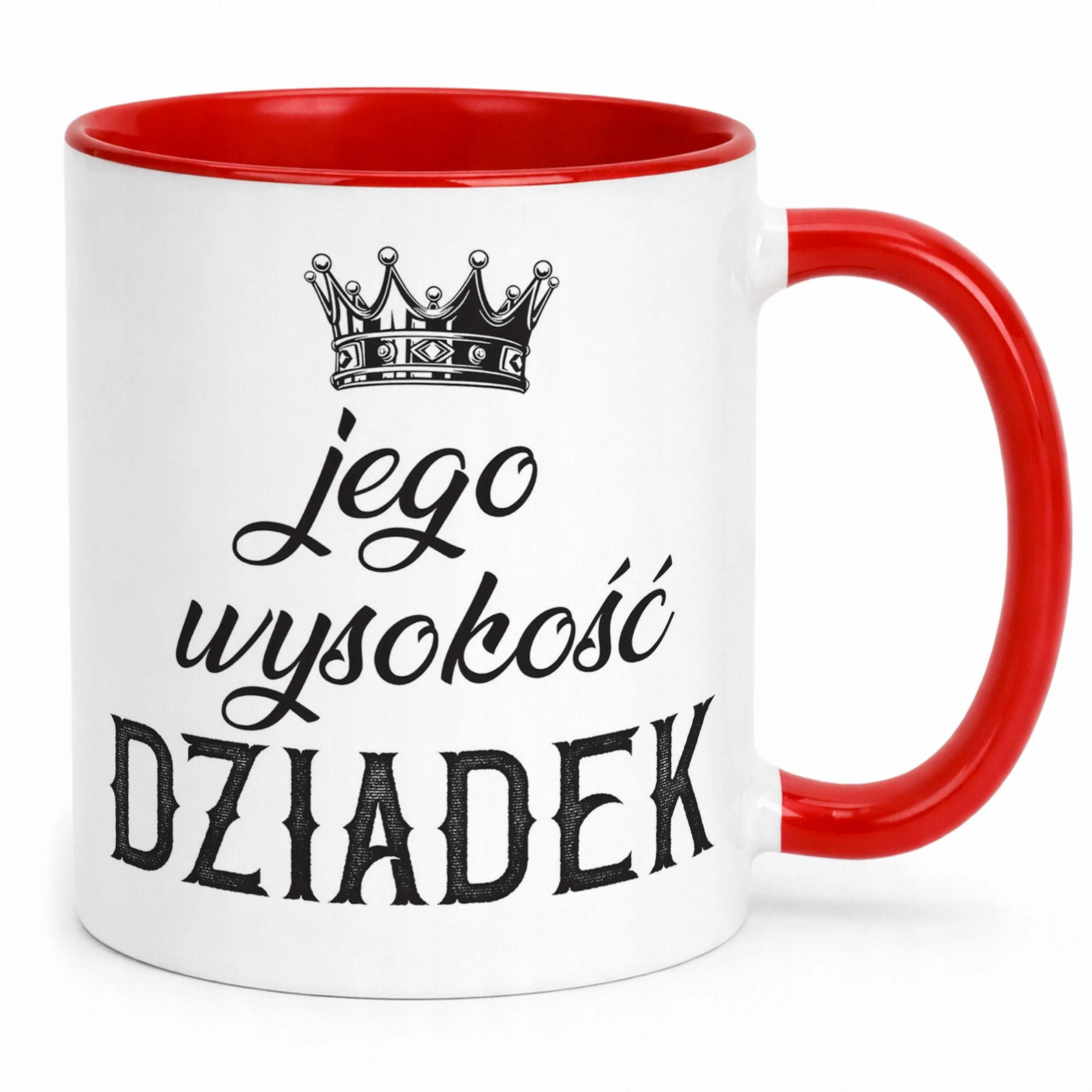 Kubek Czerwony Dzień Dziadka Dla Dziadka Prezent Upominek