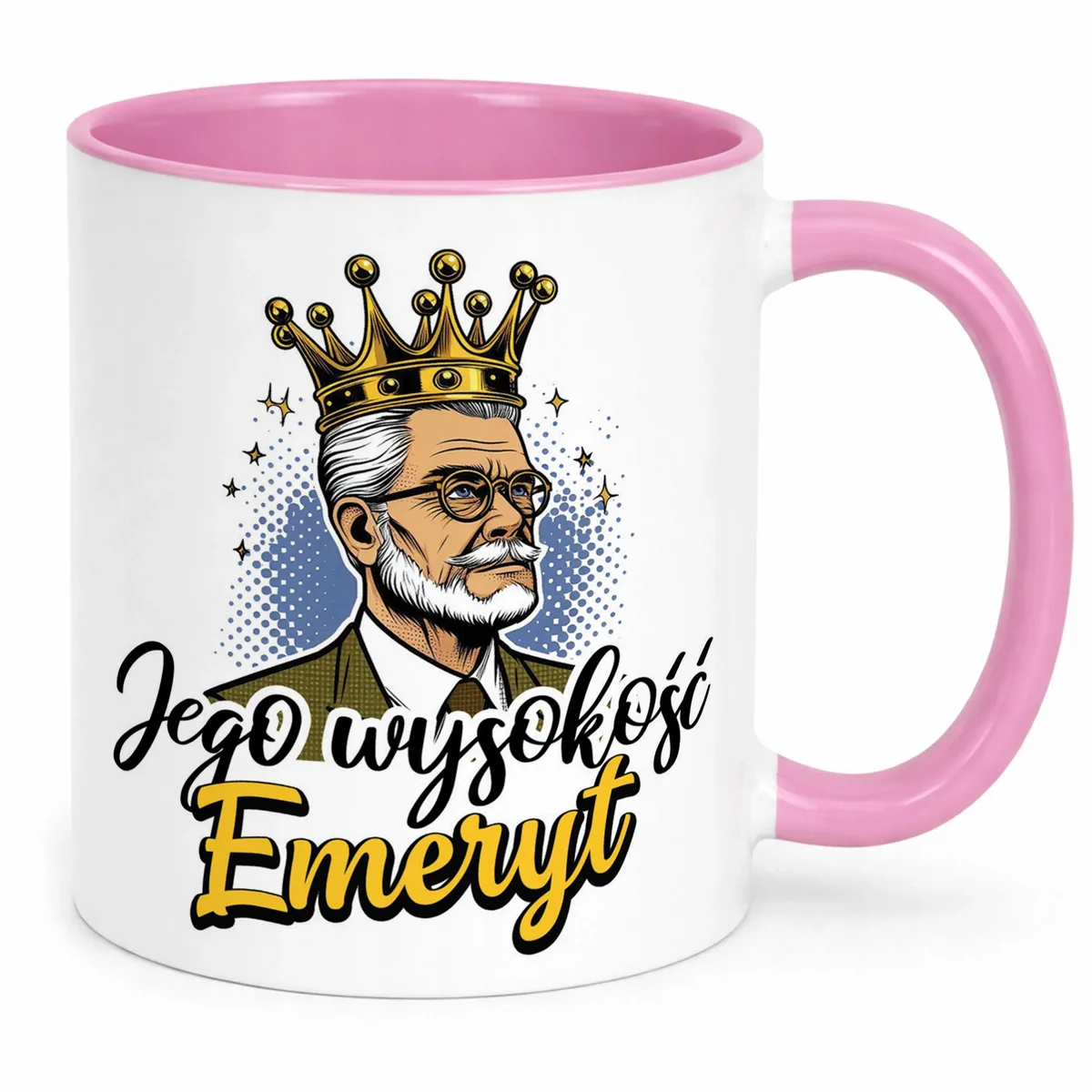 Kubek Różowy Z okazji Emerytury Dla Emeryta Prezent Upominek