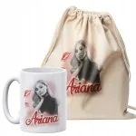 Zestaw plecak bawełniany + kubek Ariana Grande Dla Fanów