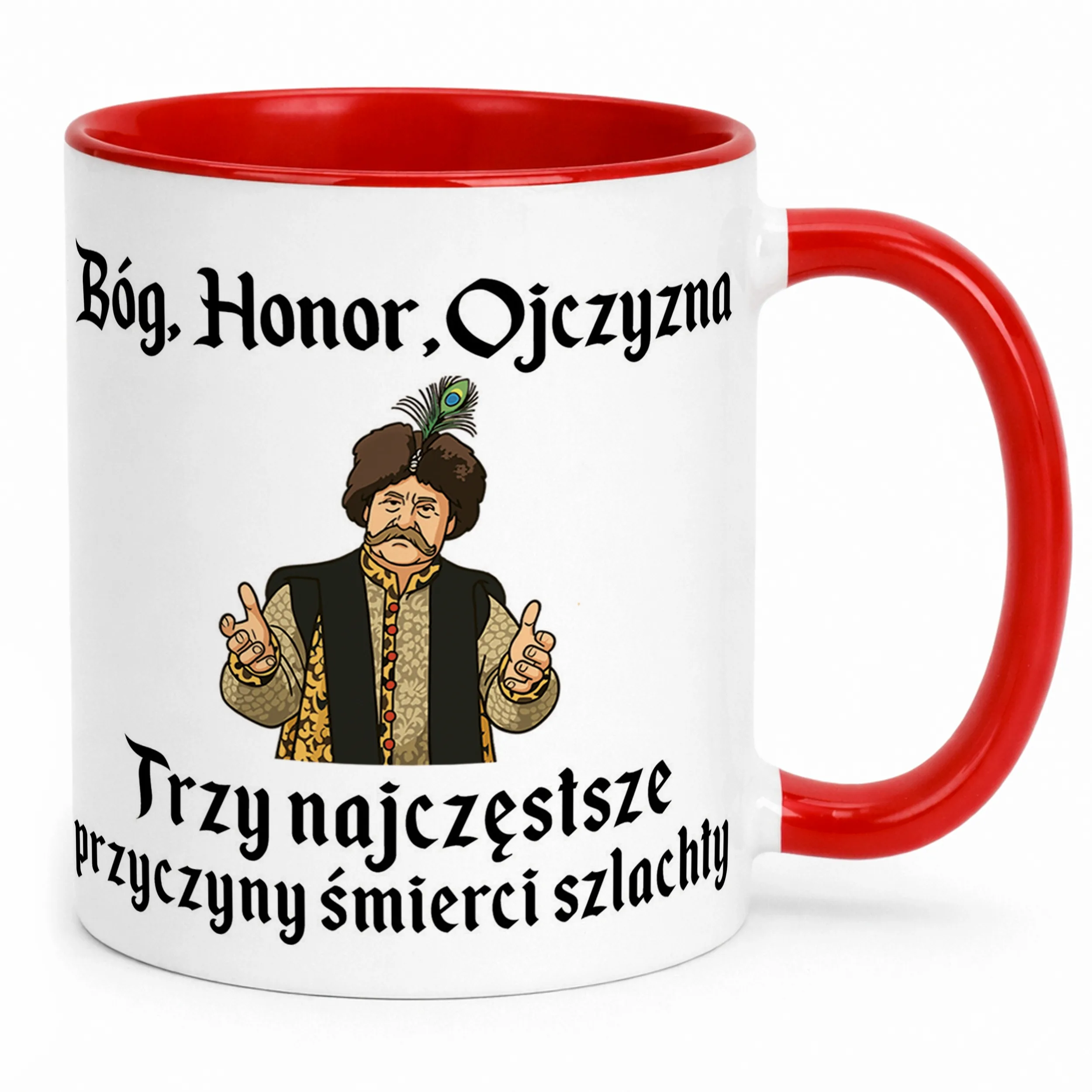 Kubek ceramiczny 1670 Bóg Honor Ojczyzna Jan Paweł Prezent