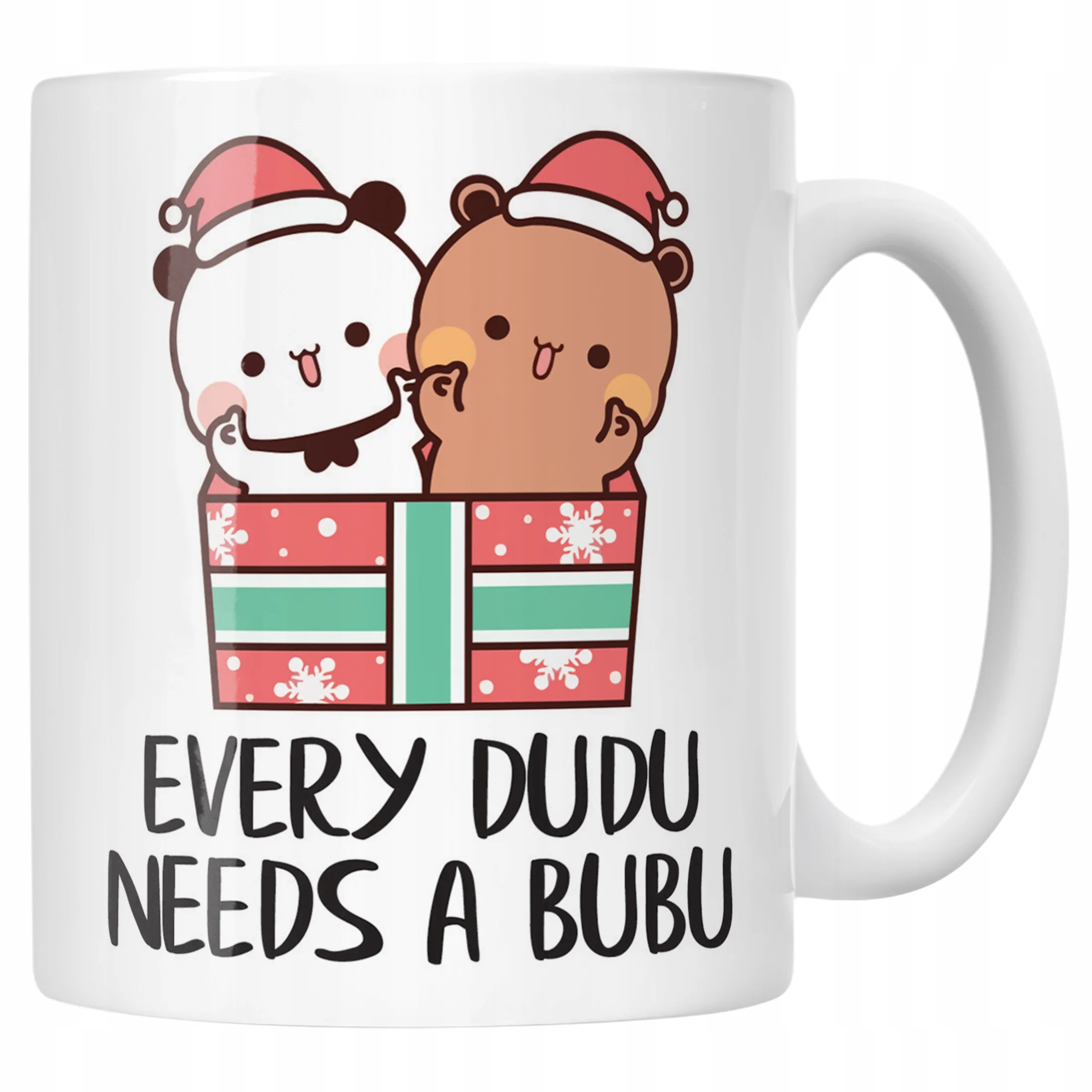 Kubek Ceramiczny Świąteczny Bubu Dudu Boże Narodzenie Mikołajki Prezent
