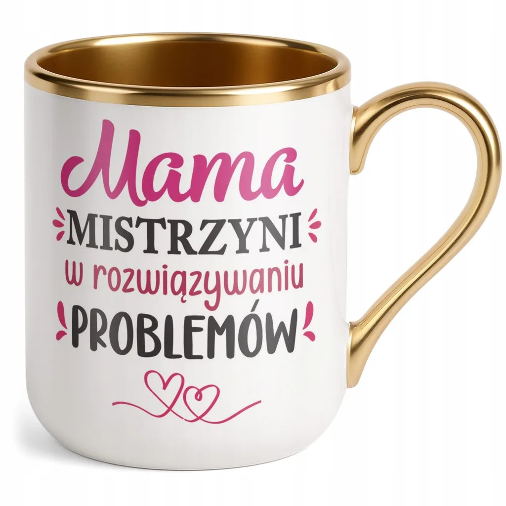 Kubek Premium Złoty Dzień Matki Dla Mamy Prezent Upominek Mistrzyni Mama