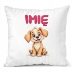 Poduszka 38x38cm Personalizowana Pies Piesek Zwierzak Słodki Dla Dzieci