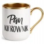 Kubek Premium Złoty Pan Kierownik Dla Mężczyzny Praca Prezent