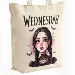 Torba bawełniana premium na zakupy Nevermore Wednesday Dla Fanów